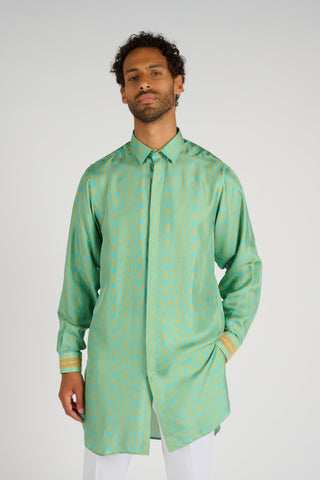 CHEMISE GRANDPA AQUA MONOGRAMME - Lords & Fools 