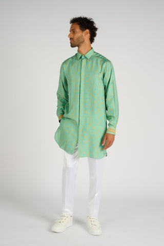 CHEMISE GRANDPA AQUA MONOGRAMME - Lords & Fools 