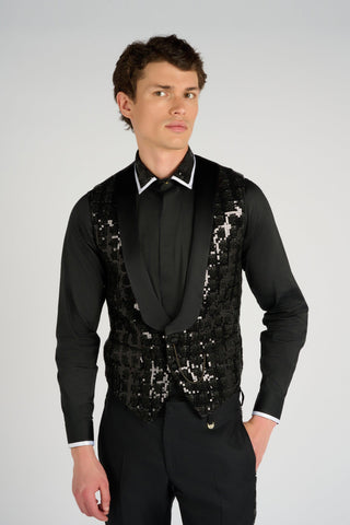 gILET A SEQUINS - Lords & Fools dandy, frenchstyle, menfashion, paris, parisianstyle, S24, suit, SUMMER 2024, tailoring