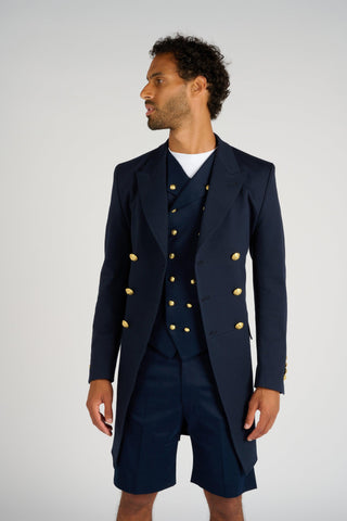 GILET CROISE NAVY - Lords & Fools dandy, frenchstyle, menfashion, paris, parisianstyle, S24, suit, SUMMER 2024, tailoring