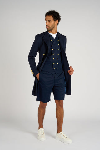 GILET CROISE NAVY - Lords & Fools dandy, frenchstyle, menfashion, paris, parisianstyle, S24, suit, SUMMER 2024, tailoring