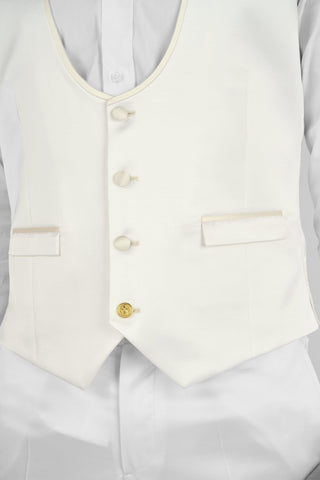 GILET SATIN BLANC - Lords & Fools dandy, frenchstyle, menfashion, paris, parisianstyle, S24, suit, SUMMER 2024, tailoring