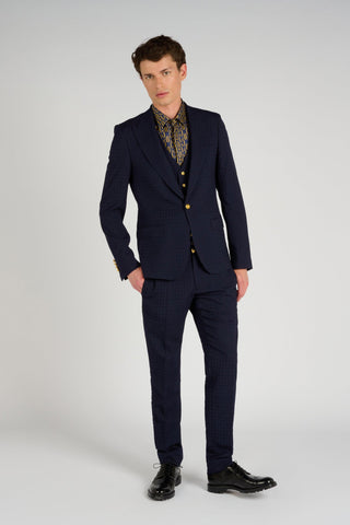 GILET STAR NAVY - Lords & Fools dandy, frenchstyle, menfashion, paris, parisianstyle, S24, suit, SUMMER 2024, tailoring