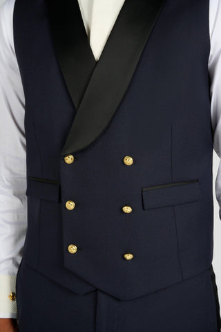 GILET TUXEDO NAVY - Lords & Fools dandy, frenchstyle, menfashion, paris, parisianstyle, S24, suit, SUMMER 2024, tailoring