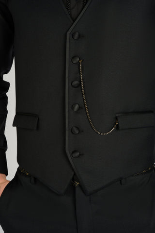 GILET TUXEDO NOIR - Lords & Fools dandy, frenchstyle, menfashion, paris, parisianstyle, S24, suit, SUMMER 2024, tailoring