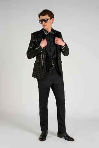 PANTALON SEQUINS - Lords & Fools dandy, frenchstyle, menfashion, paris, parisianstyle, S24, suit, SUMMER 2024, tailoring