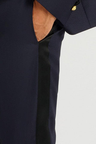 PANTALON TUXEDO NAVY - Lords & Fools dandy, frenchstyle, menfashion, paris, parisianstyle, S24, suit, SUMMER 2024, tailoring