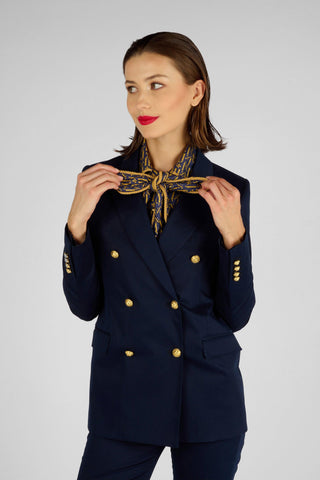 VESTE CROISEE NAVY - Lords & Fools 