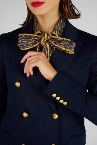 VESTE CROISEE NAVY - Lords & Fools 