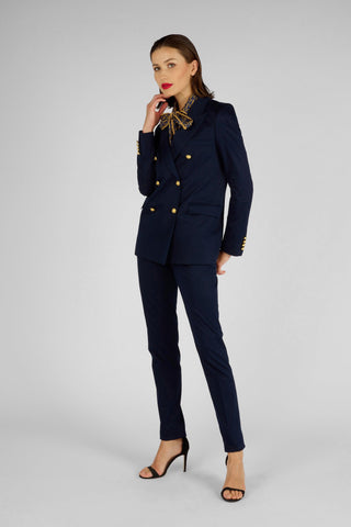 VESTE CROISEE NAVY - Lords & Fools 