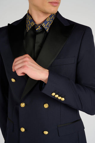 VESTE TUXEDO CROISEE NAVY - Lords & Fools 